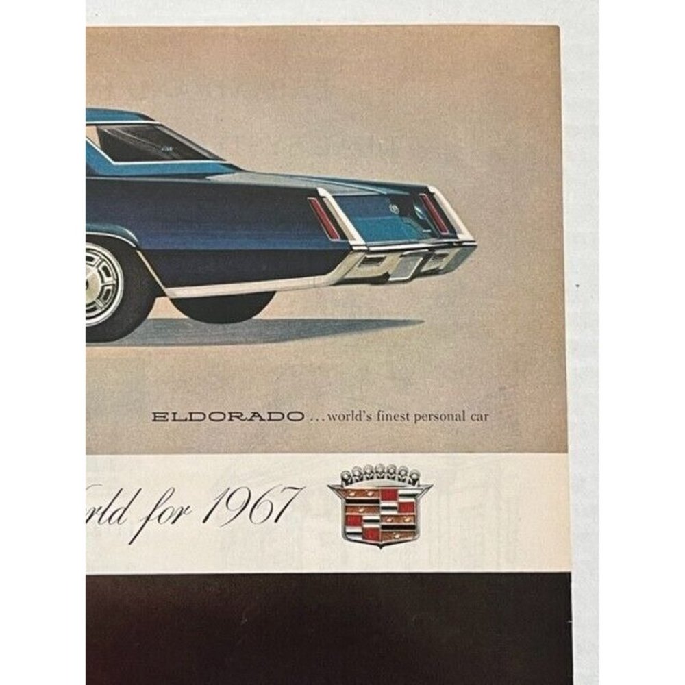 Vintage 1960s Cadillac Eldorado and Sedan de Ville 2 page Print Ad - Picture 5 of 9